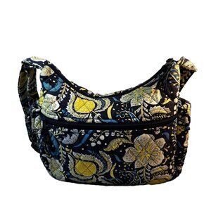 Vera Bradley Midnight Blues Quilted Cotton Crossbody Adjustable Strap Bag